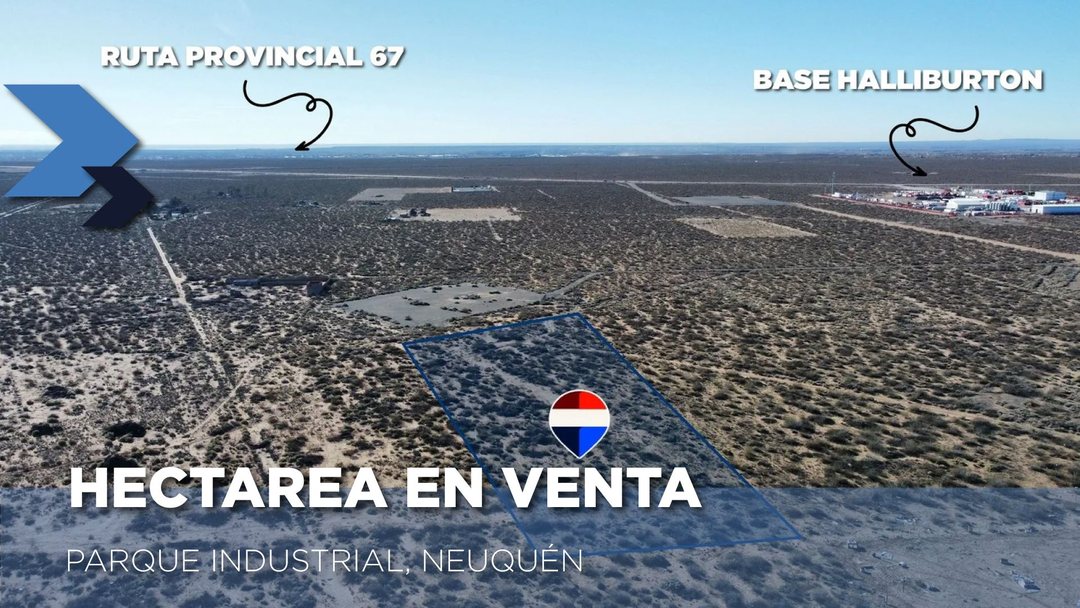 VENTA DE 1 HECTAREA EN PARQUE INDUSTRIAL -NEUQUEN
