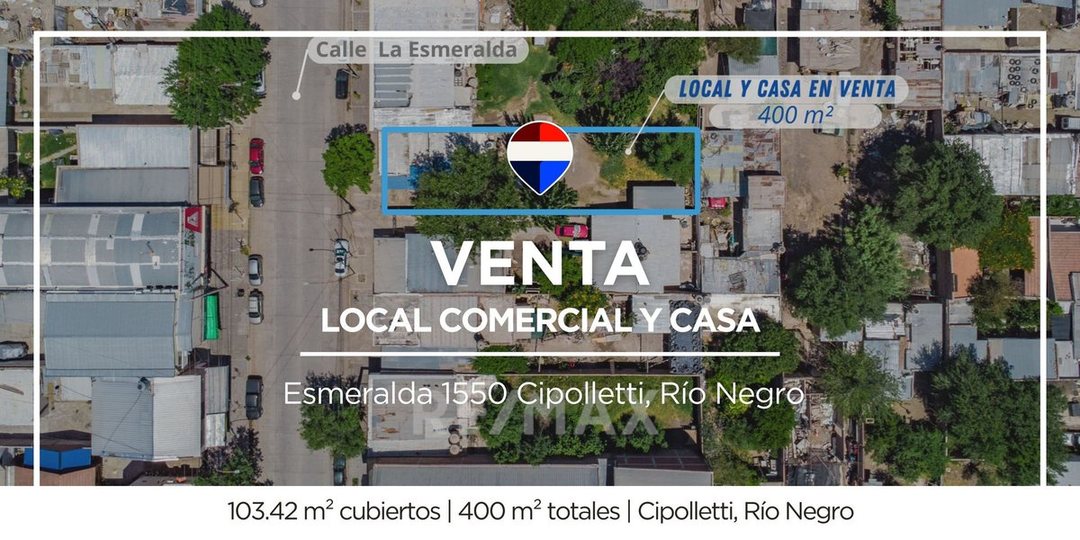 VENTA LOCAL COMERCIAL + CASA DOS DORMITORIOS