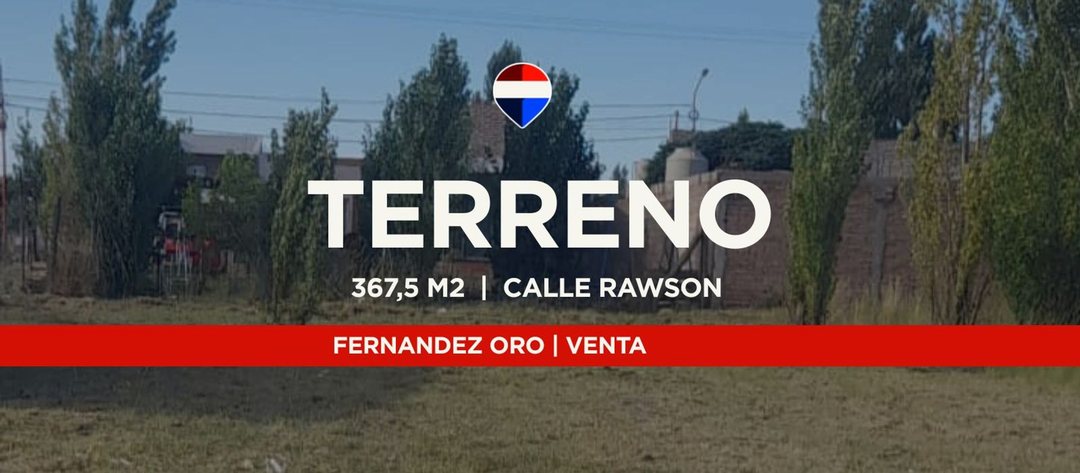 VENTA TERRENO 367,5MTS / F.ORO