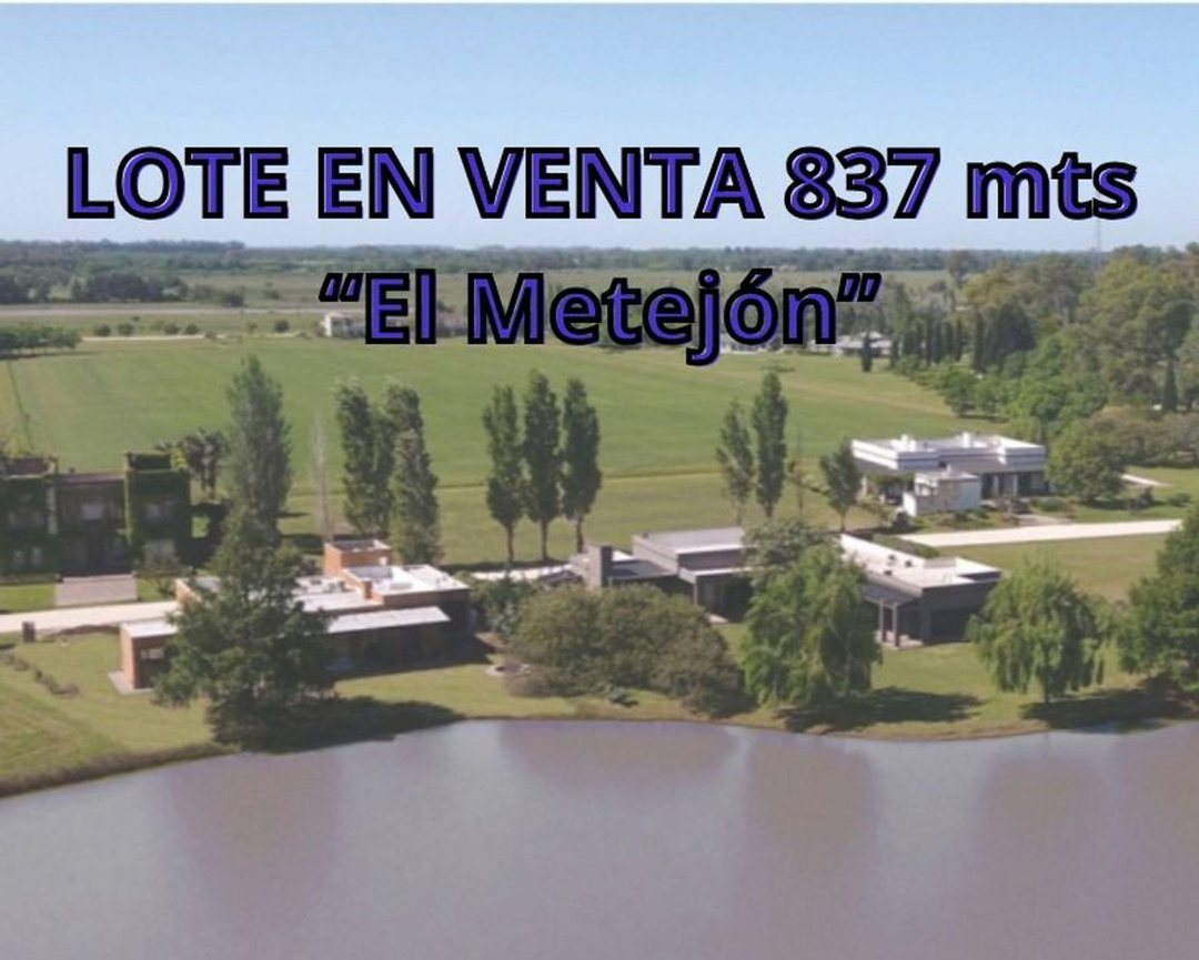 VENTA LOTE 837MTS CAÑUELAS CAMPO PRIVADO AMENITIES