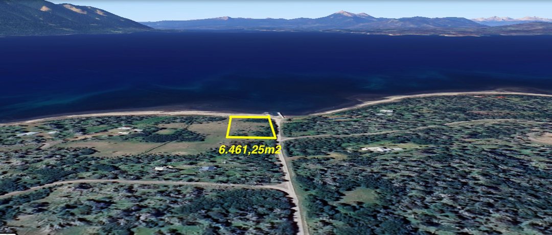 Lote en venta 6.461 m² sobre el lago Yehuin. TDF