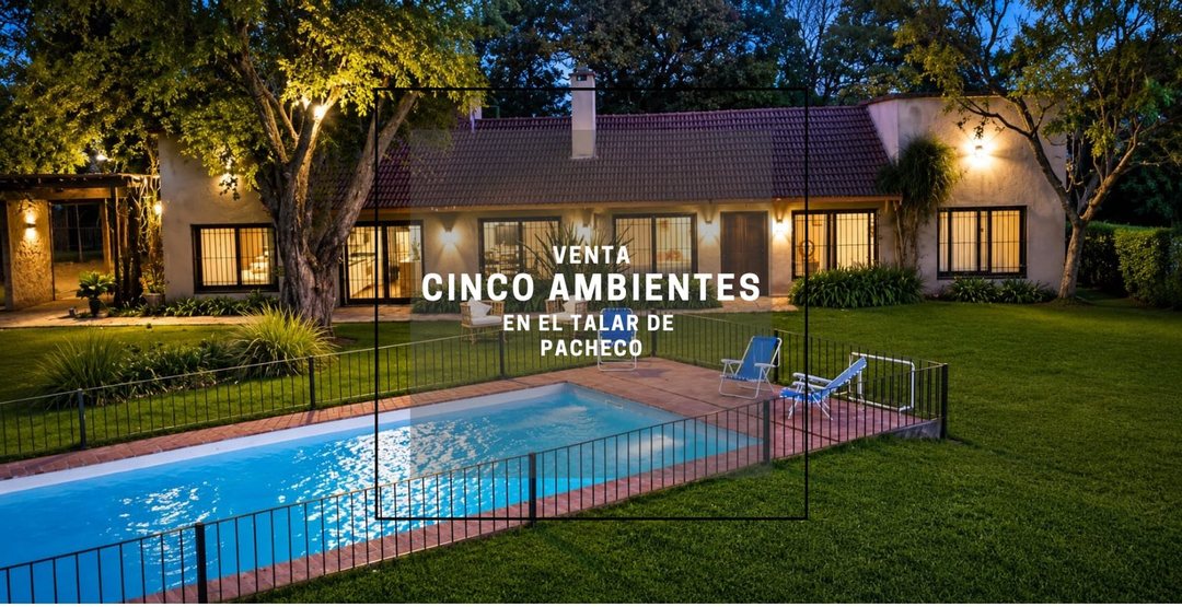 CASA EN EL TALAR DE PACHECO JARDIN CANCHA DE PADEL