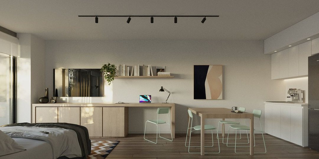 Monoambiente Premium Piso Alto con Parrilla propia