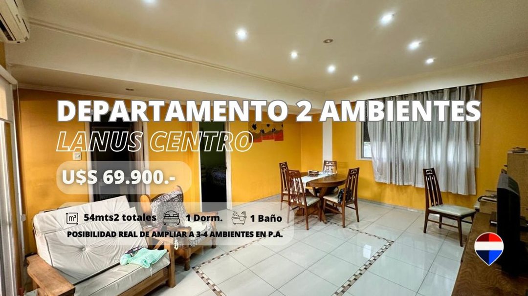 DEPARTAMENTO REFACCIONADO EN VENTA EN LANUS CENTRO