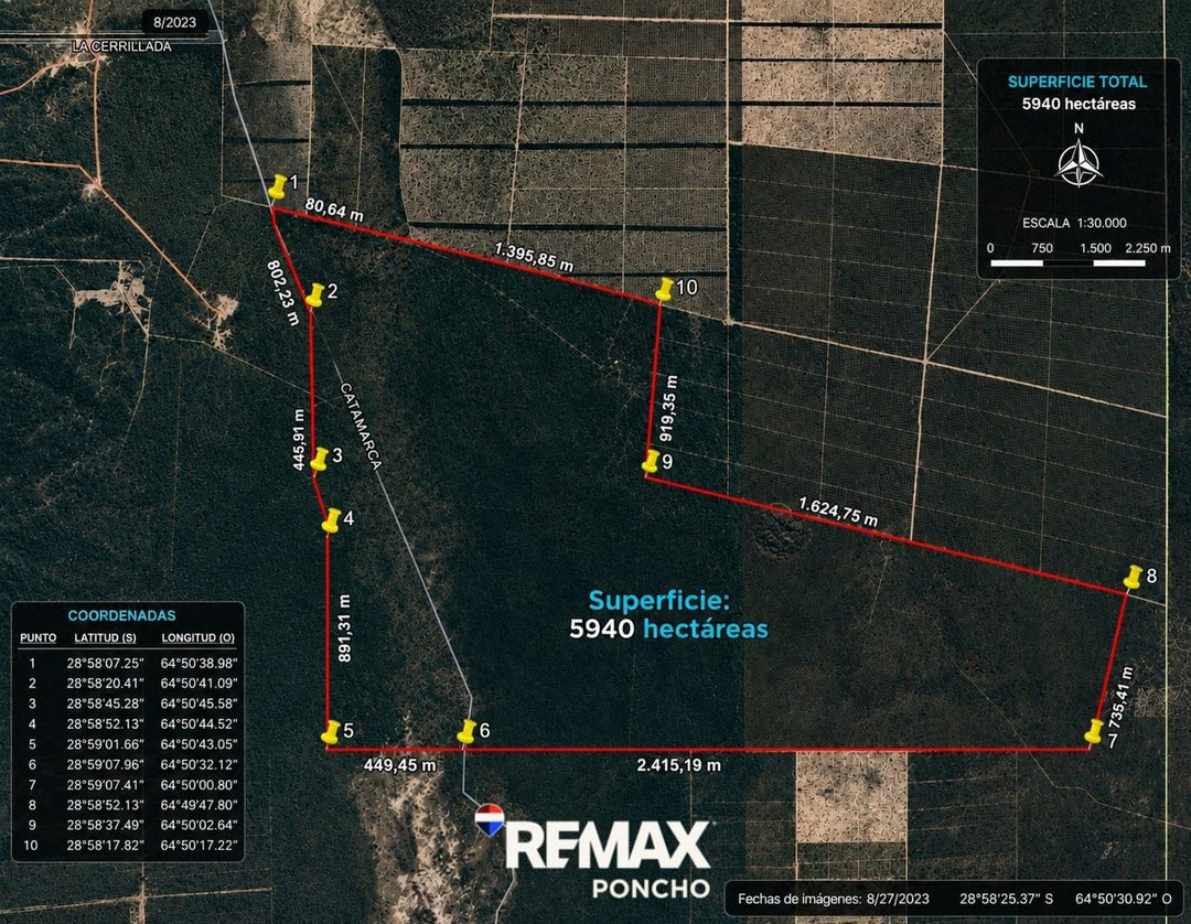 SE VENDECAMPO OPORTUNIDAD 5.940HA LA PAZ CATAMARCA