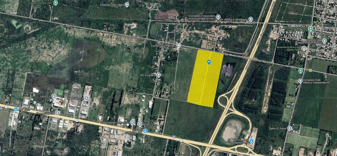 SE VENDE LOTE 16 HECTAREAS USO INDUSTRIAL STO TOME