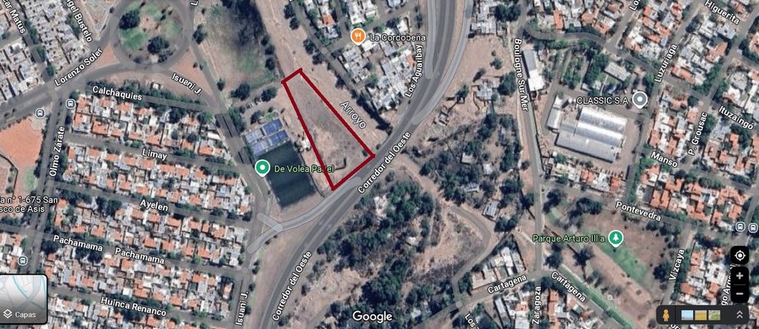 Terreno en venta sobre Corredor del Oeste