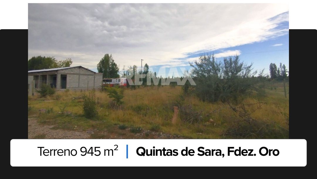 Terreno 945 m2, En venta-Quintas de Sara, Fdez Oro