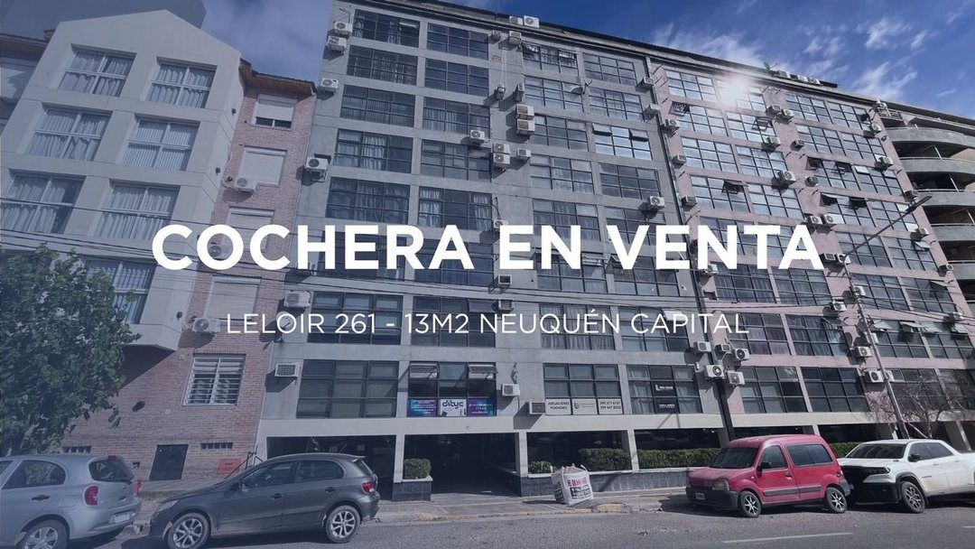 COCHERA EN VENTA SOBRE CALLE LELOIR NEUQUÉN