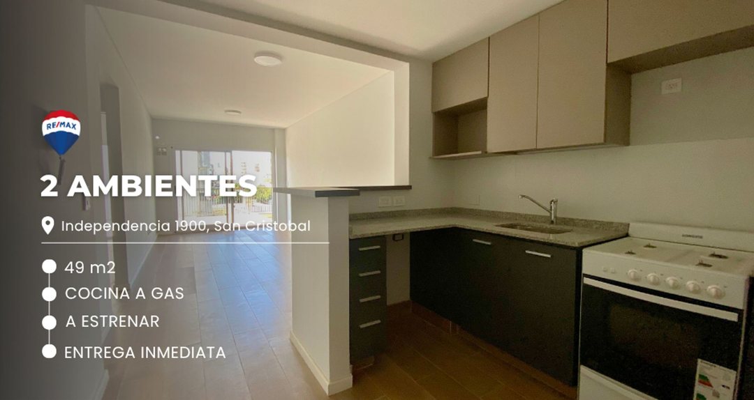 DEPARTAMENTO EN VENTA SAN CRISTOBAL 2 AMBIENTES