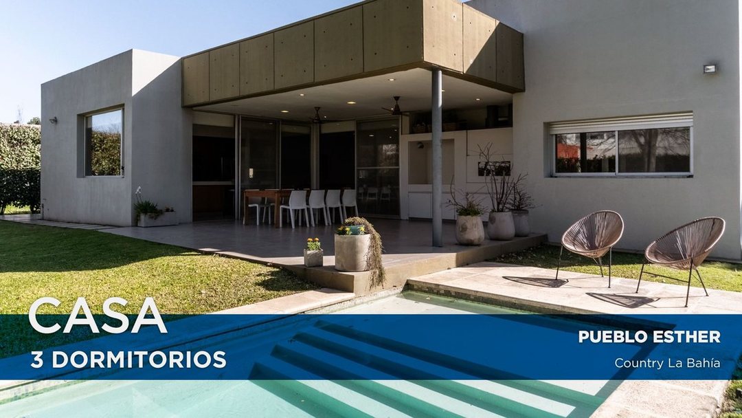 CASA EN VENTA  - COUNTRY LA BAHÍA - PUEBLO ESTHER