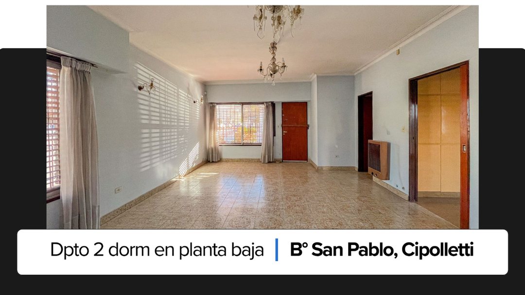 Dpto en planta baja con 2 cocheras , B° San Pablo