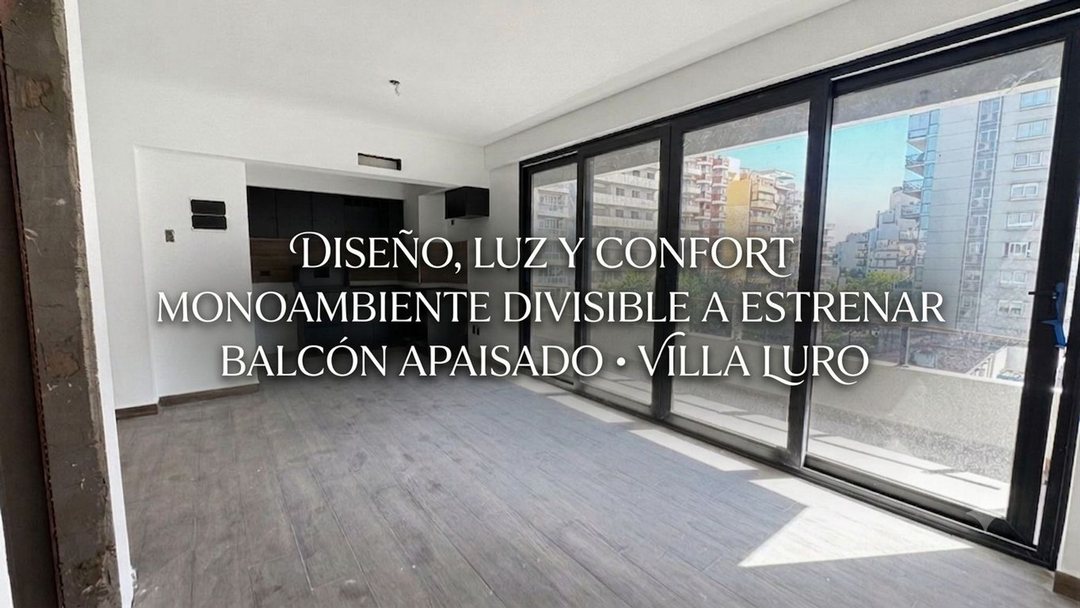 DEPARTAMENTO MONOAMBIENTE VENTA VILLA LURO BALCON