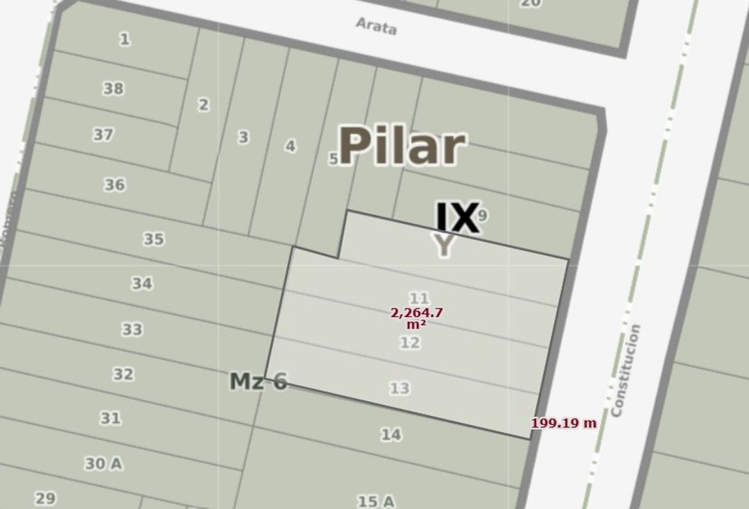 LOTE EN VENTA EN PILAR CON VIVIENDA 2300 mts.