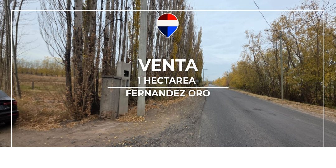 VENTA CHACRA 1 HECTAREA FERNANDEZ ORO