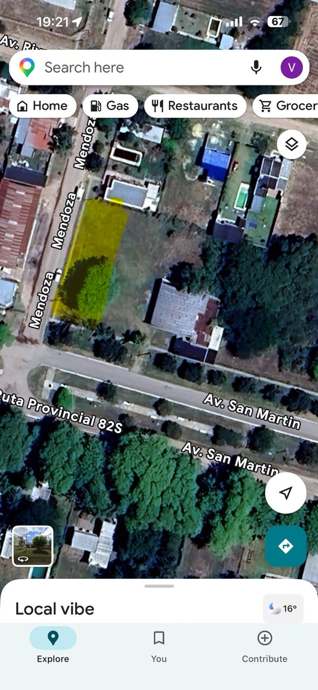 Se vende Lote en Ochava Avenida principal