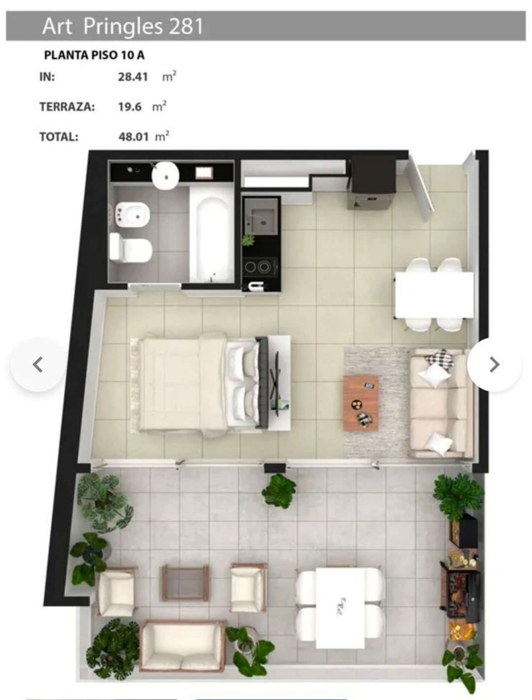 VENTA MONOAMBIENTE CON BALCON TERRAZA ALMAGRO