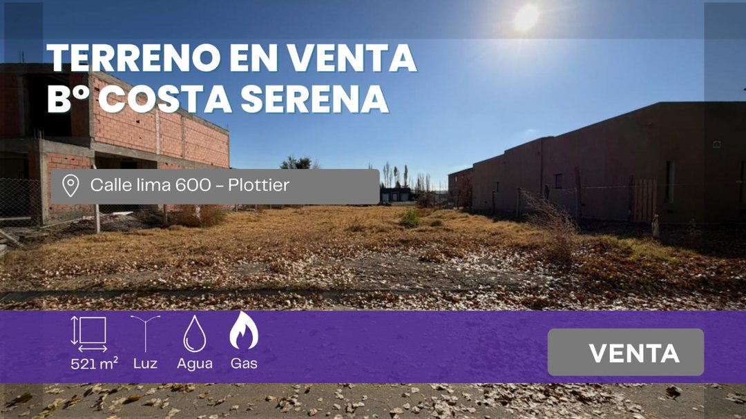 VENTA DE TERRENO EN FINCA COSTA SERENA