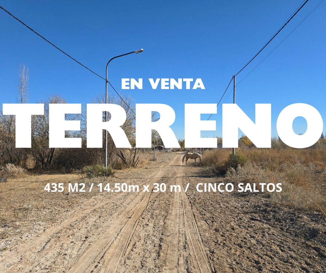 VENTA LOTE BARRIO PRESIDENTE PERON