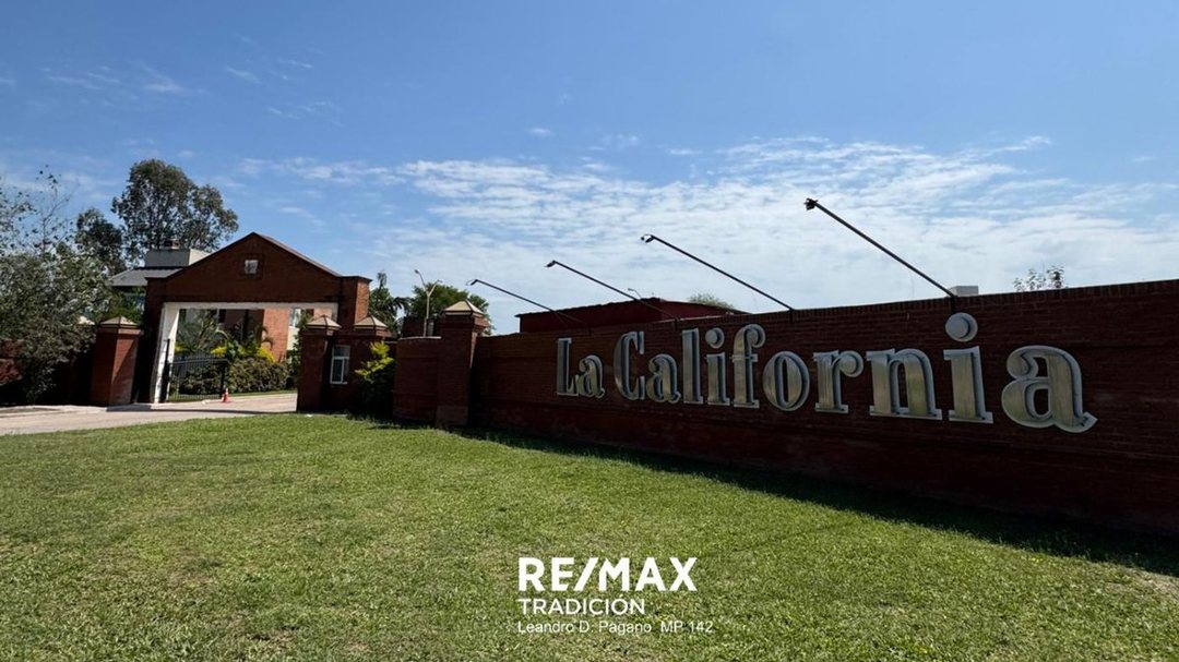 TERRENO EN VENTA - 791,12 M2 - LA CALIFORNIA