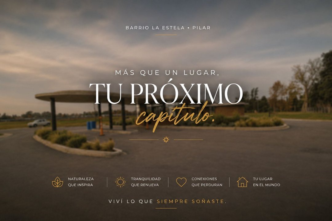 VENTA LOTE 604 MTS COUNTRY LA ESTELA  PILAR