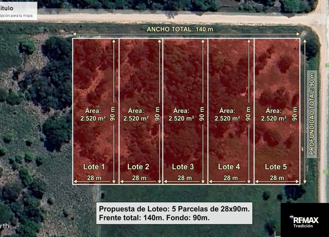 VENTA TERRENO 12.600 M2 COLONIA BENITEZ