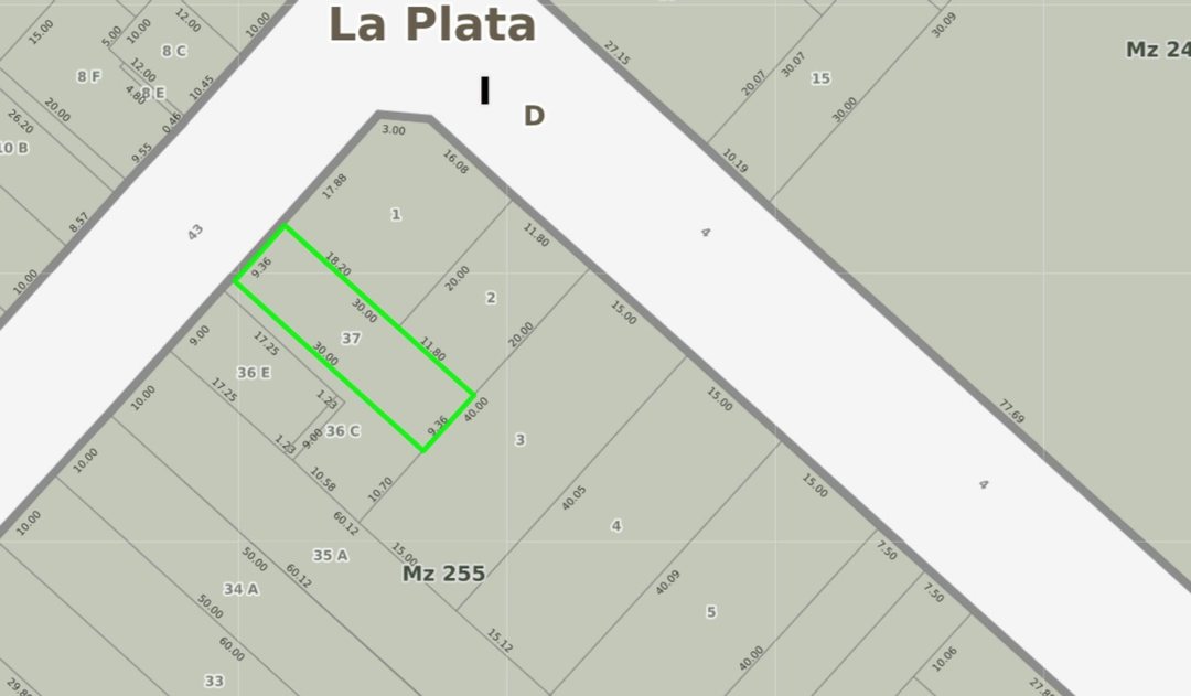 LOTE EN VENTA LA PLATA IDEAL DESARROLLO