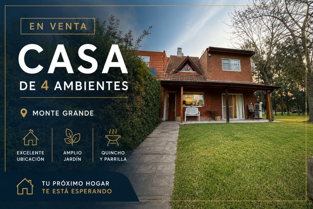 VENTA CASA 4 AMB | MONTE GRANDE