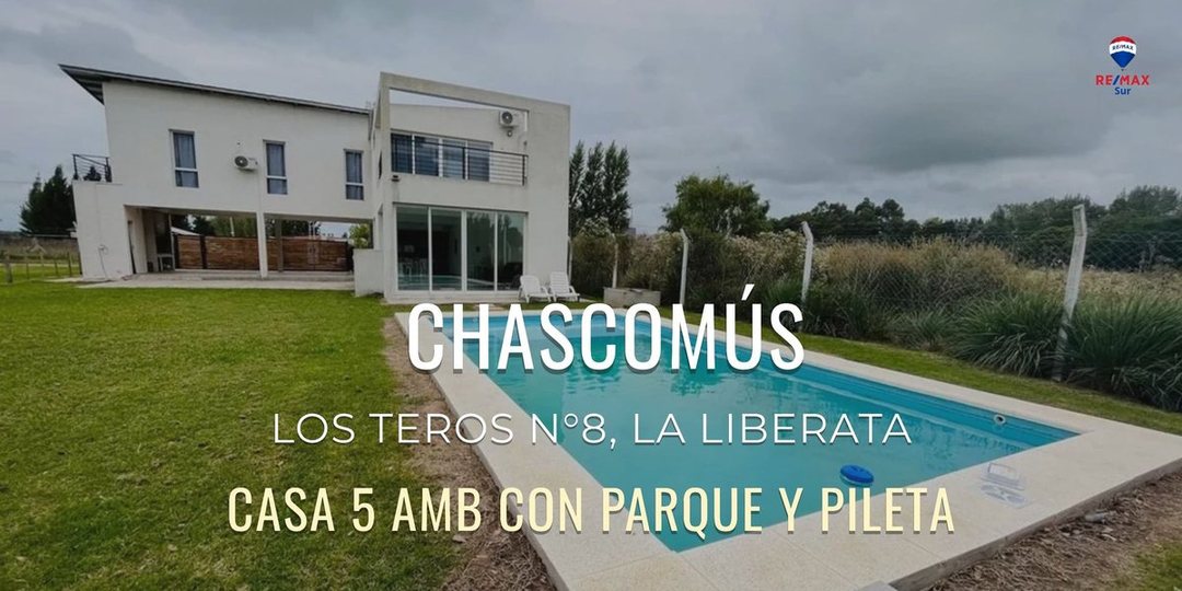 VENTA CASA QUINTA CHASCOMUS CON CABAÑAS Y PISCINA