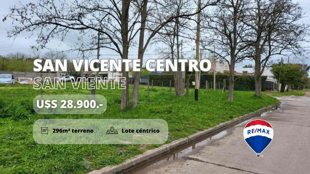 TERRENO EN VENTA EN SAN VICENTE CENTRO