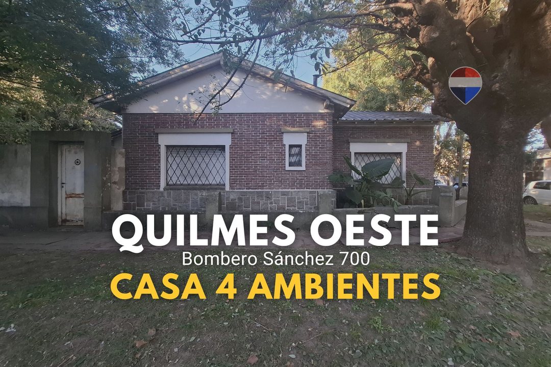 Venta casa 4 ambientes Quilmes oeste