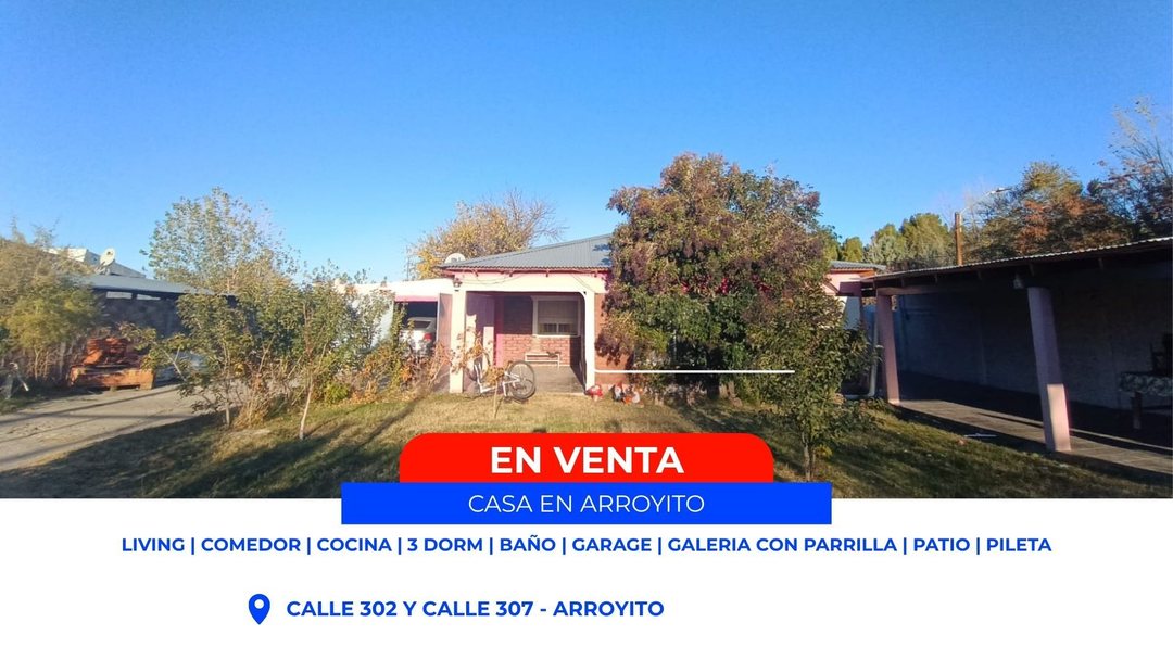 CASA 3 DORM EN VENTA - ARROYITO, NEUQUÉN