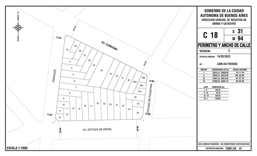 Lote en Venta - Villa Crespo