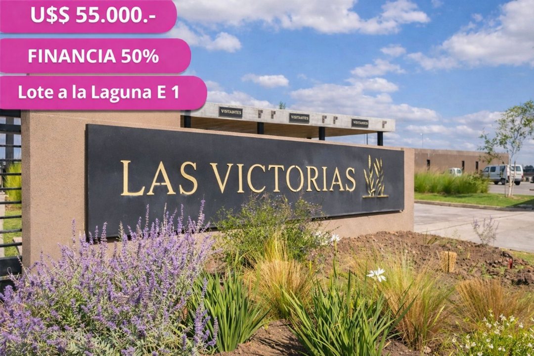 LOTE EN VENTA, LAS VICTORIAS, CANNING, A LA LAGUNA