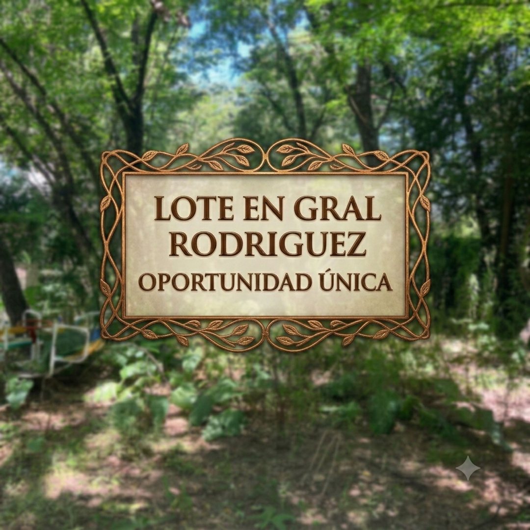 LOTE DE TERRENO EN GENERAL RODRIGUEZ