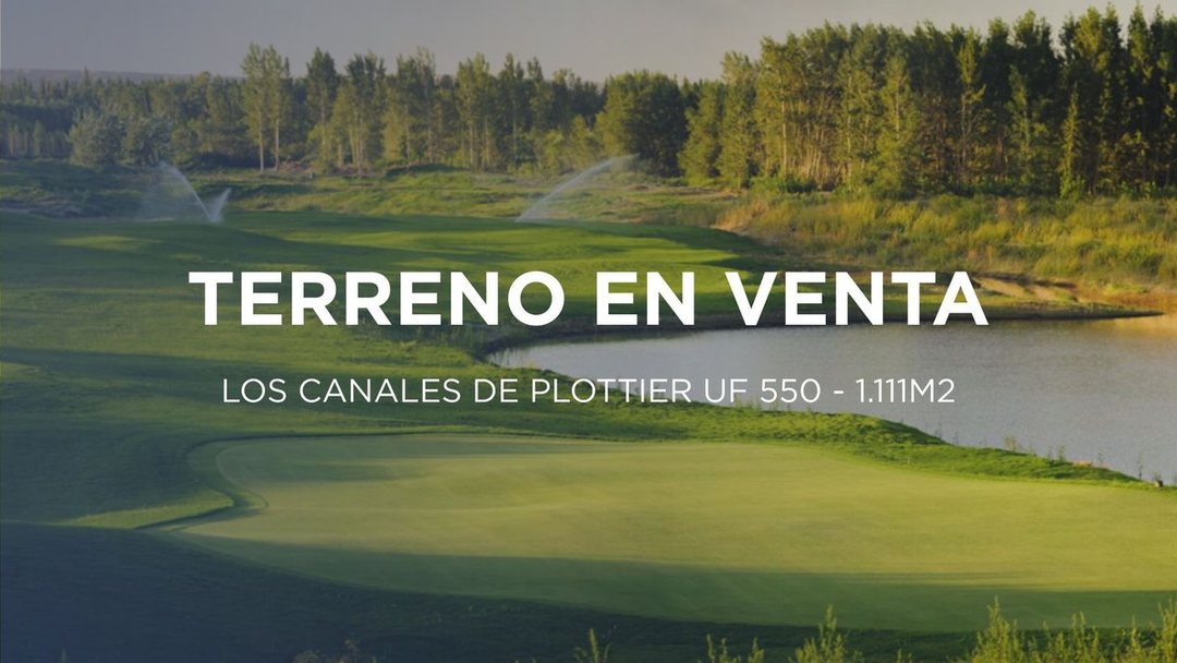 TERRENO EN VENTA EN LOS CANALES DE PLOTTIER