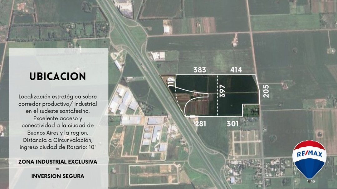 VENTA CAMPO INDUSTRIAL ALVEAR 12ha posibilidad 27h