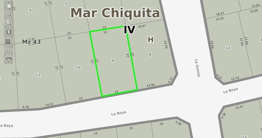 VENTA LOTE DE TERRENO 405M2 EN LA CALETA