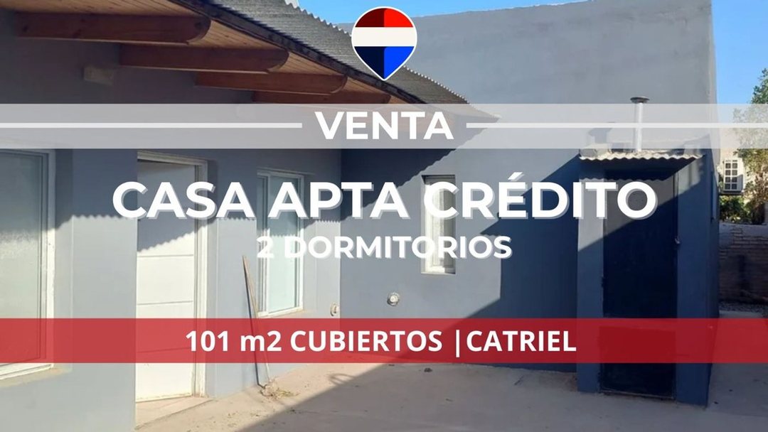 VENTA CASA DE DOS DORMITORIOS  APTA CREDIT0