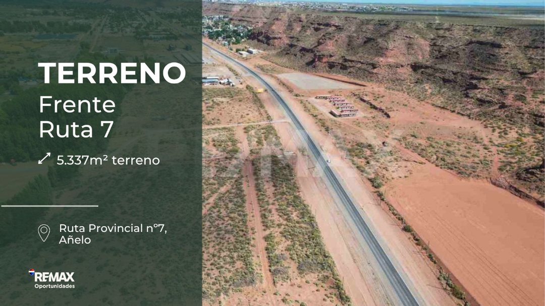 VENTA TERRENO EN VACA MUERTA CON FRENTE DE RUTA