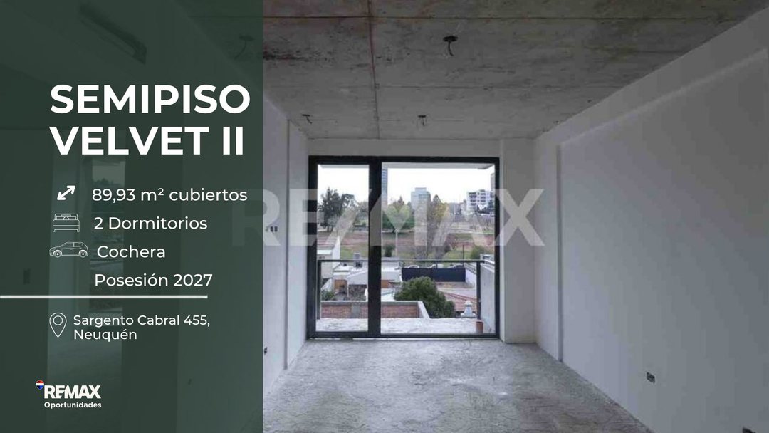 VENTA DEPTO SEMIPISO DE 2 DORMITORIOS CON COCHERA