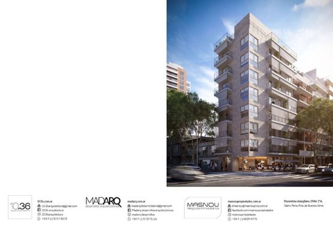 Venta Monoambiente luminoso, en constr. Belgrano