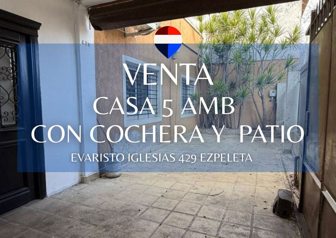 Casa 5 ambientes en venta en ezpeleta, quilmes