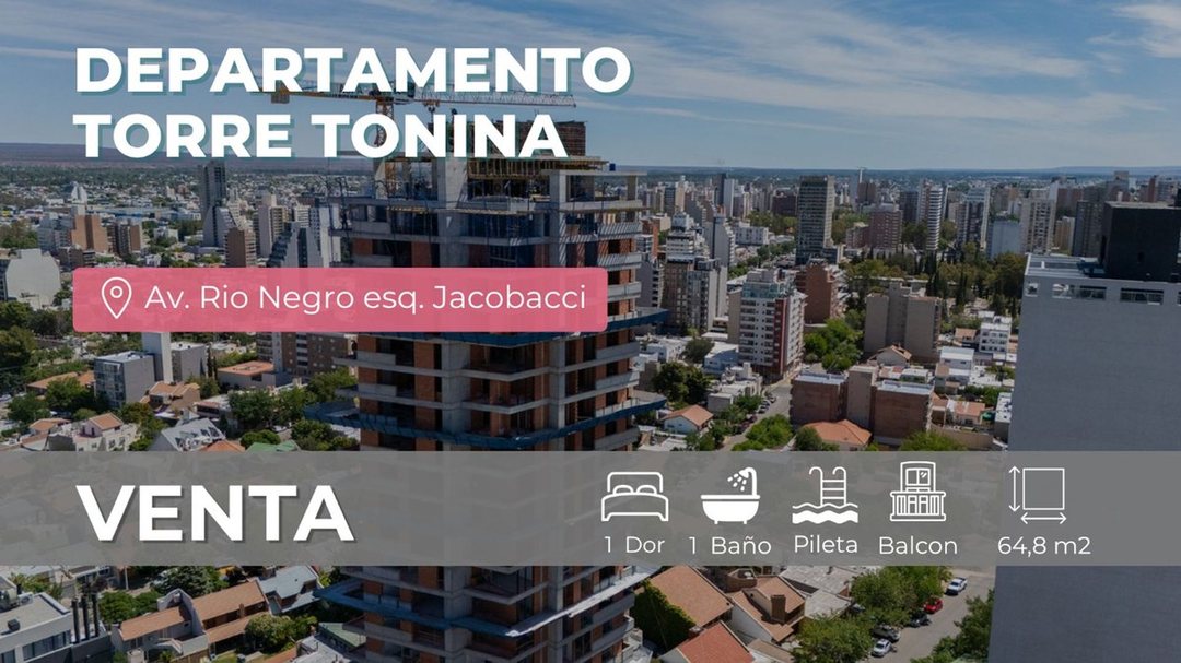 VENTA DEPARTAMENTO 1 DORMITORIO EN LAS GRUTAS