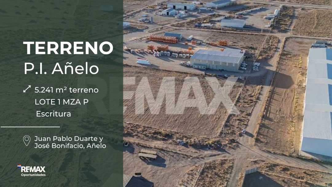 VENTA TERRENO INDUSTRIAL EN AÑELO