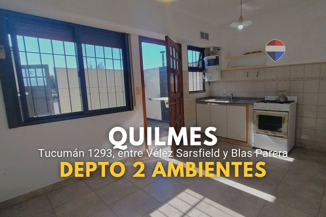 Departamento en Quilmes con cochera y patio propio