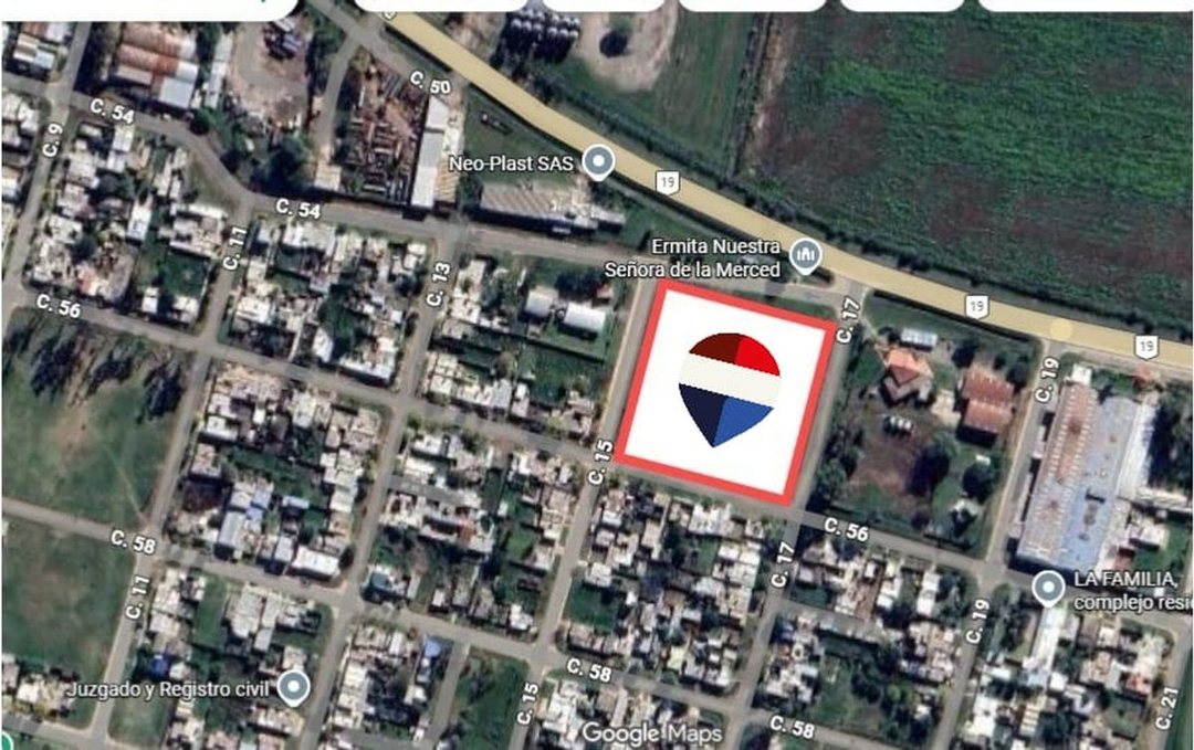Venta Terreno sobre ruta 19 Zona comercial