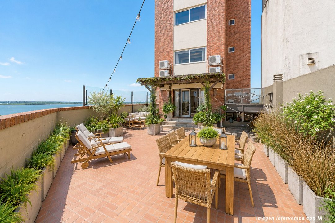 DUPLEX EN VENTA CON VISTA AL RÍO. PATIO EXCLUSIVO