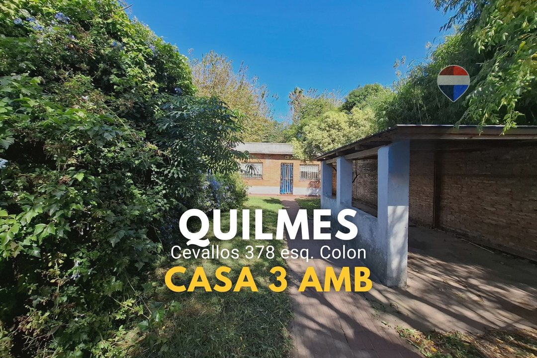 Venta casa 3 amb Quilmes