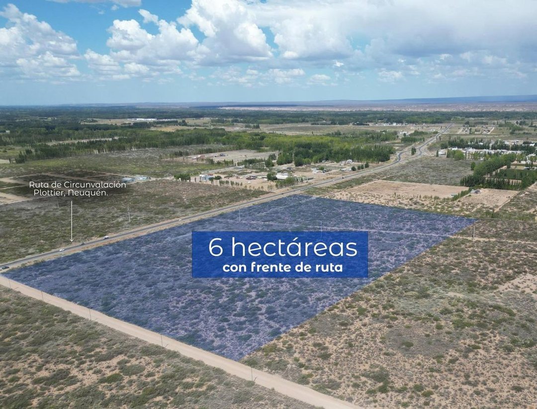 VENTA DE LOTE 6 HECTAREAS PLOTTIER NEUQUEN